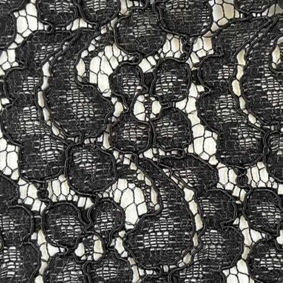Karl Lagerfeld NWOT Black Lace Overlay White Sleeveless Button Down Shirt Medium - Picture 6 of 13